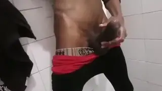 Interracial Handjob Ends in Explosive Cumshot
