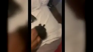 Ebony Petite Takes Creampie in Shower After Cumshot