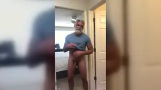 Mature Man Pleasures Himself in a Solo Session