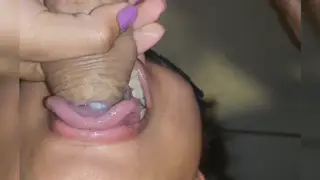 Neighbour's Wife Sucks Her Lover Before a Hard Ride