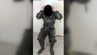 European Twink in Latex Gear Delivers Sloppy Blowjob