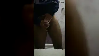 Middle Eastern Guy Strokes His Big Cock to Release