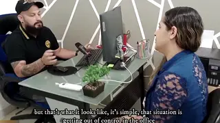 Voluptuous Latina MILF Services Her Boss at the Desk