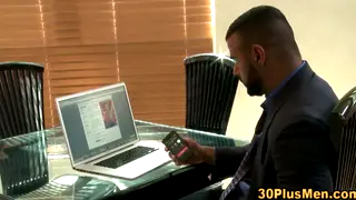 Hairy Bear Services Thick Cock Before Messy Release