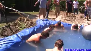 College Twinks Hazed in Outdoor Ritual
