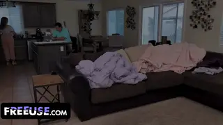 Busty Stepmom Offers Big Tits for Stepson's Freeuse Fantasy