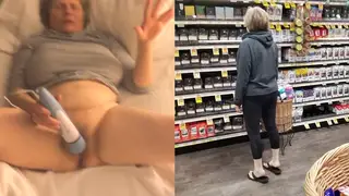 Voluptuous GILF Pleasures Herself While Grocery Shopping