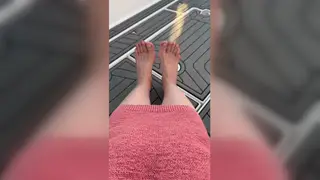 MILF Teases With Leg Play and Foot Focus