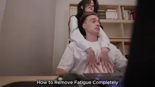 Secretary Drains Two Cocks With Sloppy Deepthroat and Swallows