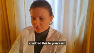 Petite European Brunette Gives POV Blowjob in Doctor Roleplay