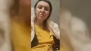 Busty European Brunette Pleasures Herself in Bathroom