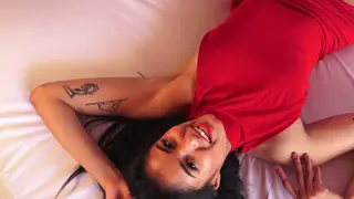 Asian Mistress Teases Armpits in Lingerie POV