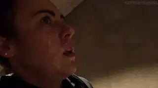 European BBW Walks Hotel Halls Dripping After Gangbang
