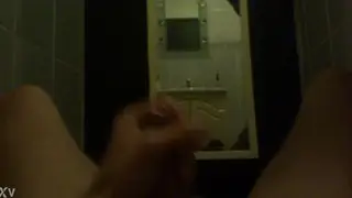 Solo Guy Strokes His Hard Cock on Camera in a Homemade Clip