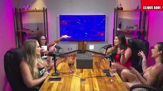 Blonde, Brunette and Latina Lesbians Lick Pussy in Lingerie