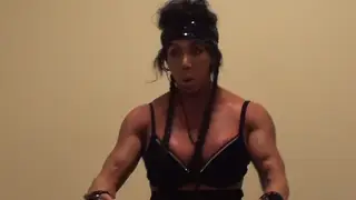 Muscular Teen Flexes Her Power Outdoors