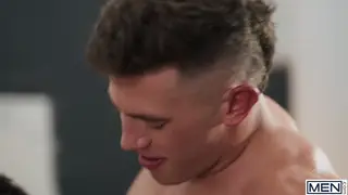Muscular Trio Explores Bareback DP and Spit-Roast Flip-Fuck
