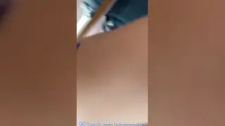 Redhead Stretches Her Tight Ass in a Store Fitting Room