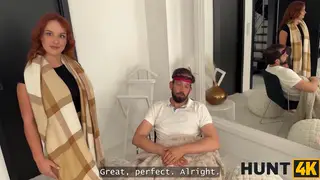 Redhead Cheats Outdoors While Boyfriend Watches