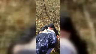 Hairy Bear Rims Twink Outdoors Before Bareback