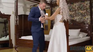 Latina Bride Cheats in Wild Interracial Threesome on Wedding Day