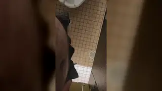 Chubby Bear Gets Jerked Off by Stranger at Gloryhole