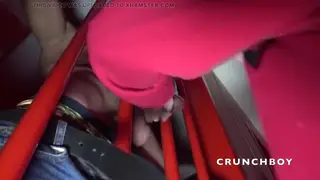 Blonde Twink Takes Raw Cock in a Gloryhole Sling