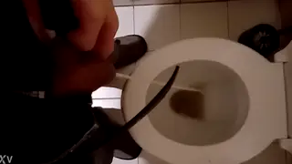 Man Lets Urine Flow in Solo Pissing Clip