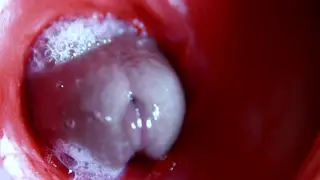 Redhead Toy Creampie Drips in Close-Up