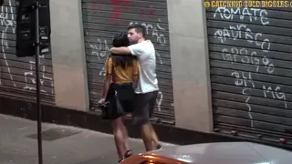 Latina Stranger Takes Anal on Outdoor Couch