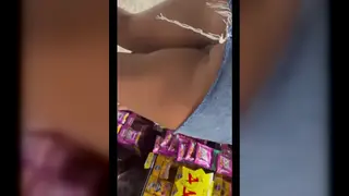 Blonde Latina Cheats While Husband Watches Lesbian Show
