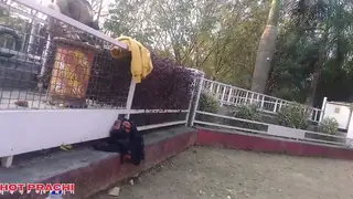 Indian Wife Cheats Outdoors With Husband Filming