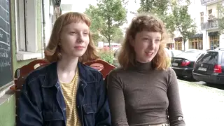 Redhead Blindfolds Hairy Friend for Lesbian Oral