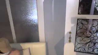 Asian Woman Performs Blowjob During Holiday