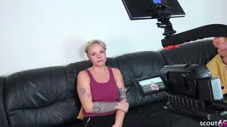 Curvy German BBW Teen Takes It Doggystyle on the Couch