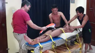 Asian Twink Gets Feet Tickled and Worshipped