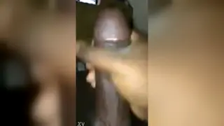 Solo Guy Strokes His Length in Quiet Room