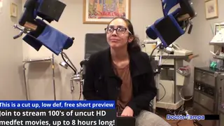 Brunette Latina Nurse Gaped in Medical Bondage