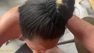 Petite Asian Beauty Delivers POV Poolside Blowjob