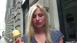 Blonde Teen Seduced at European Casting