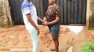 Ebony BBW Lesbians Lick and Strip for a Tourist