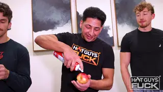 Busty Brunette MILF Takes a Cumshot After Doggystyle
