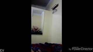 Amateur Couple Fools Around in a Hotel Room