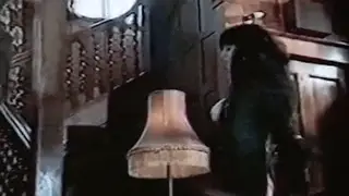 Vintage Goth Dancer Teases on Stairs