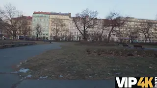 Blonde European Cheats Outdoors in POV Doggystyle