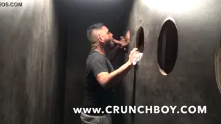 Two Men Share Raw Oral Pleasure in Close Quarters