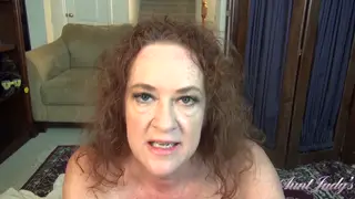 Redheaded Mature Stepaunt Catches You Jerking Off in POV