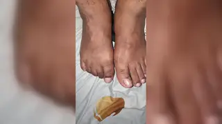 Boyfriend Sucks Toes During Intimate Blowjob Session