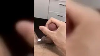 Well-Hung Guy Jerks Off to a Messy Climax