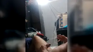 Asian Muscle Hunk Strokes His Big Cock to a Squirting Finish